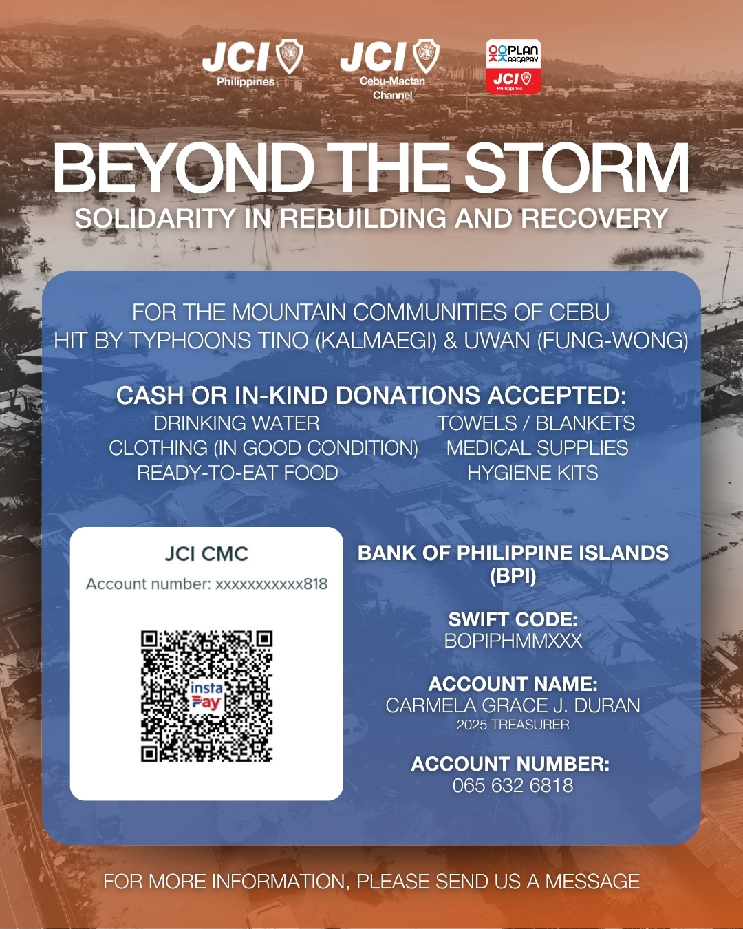 JCI Cebu-Mactan Channel Oplan Kaagapay - Beyond the Storm